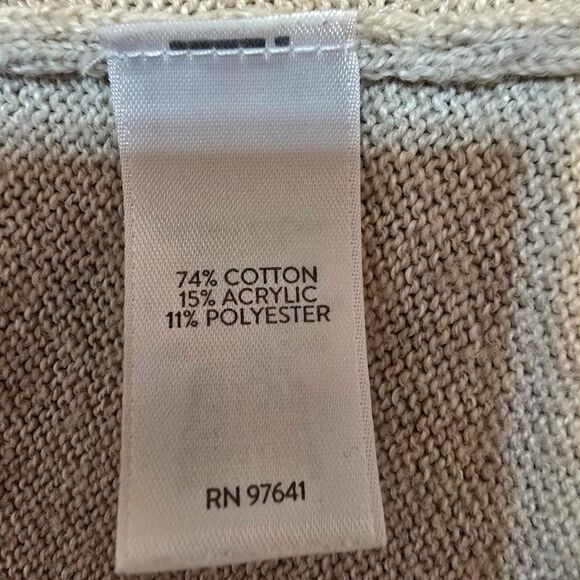 J.Jill Intarsia Aztec southwestern boho open front cardigan. - Picture 11 of 11